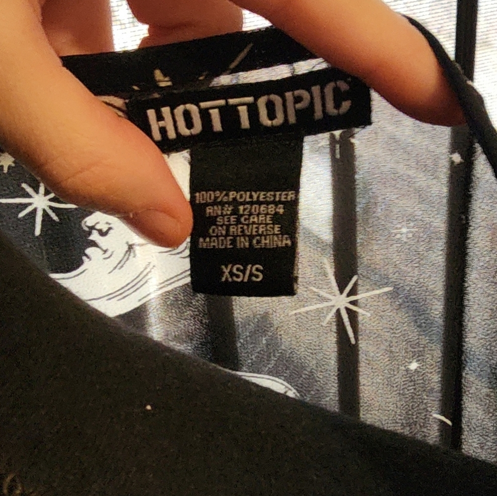 Hot Topic Celestial Black Sheer Robe - Picture 4 of 5